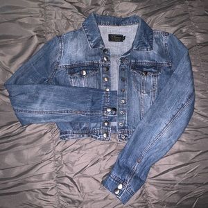 FashionNova Cropped Jean Jacket